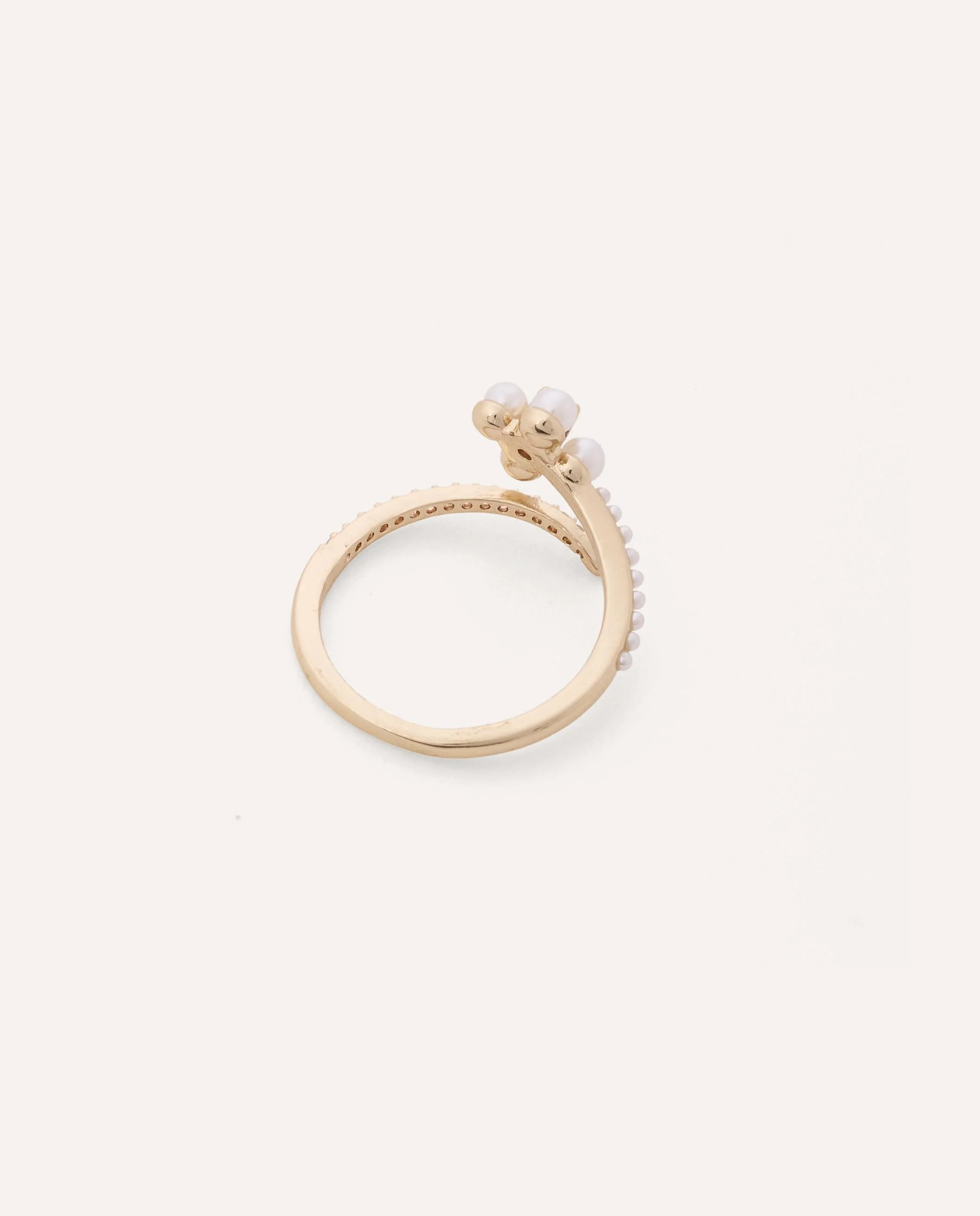 Anillo Regulable Premium Zircón Knot Dorado - Image 2