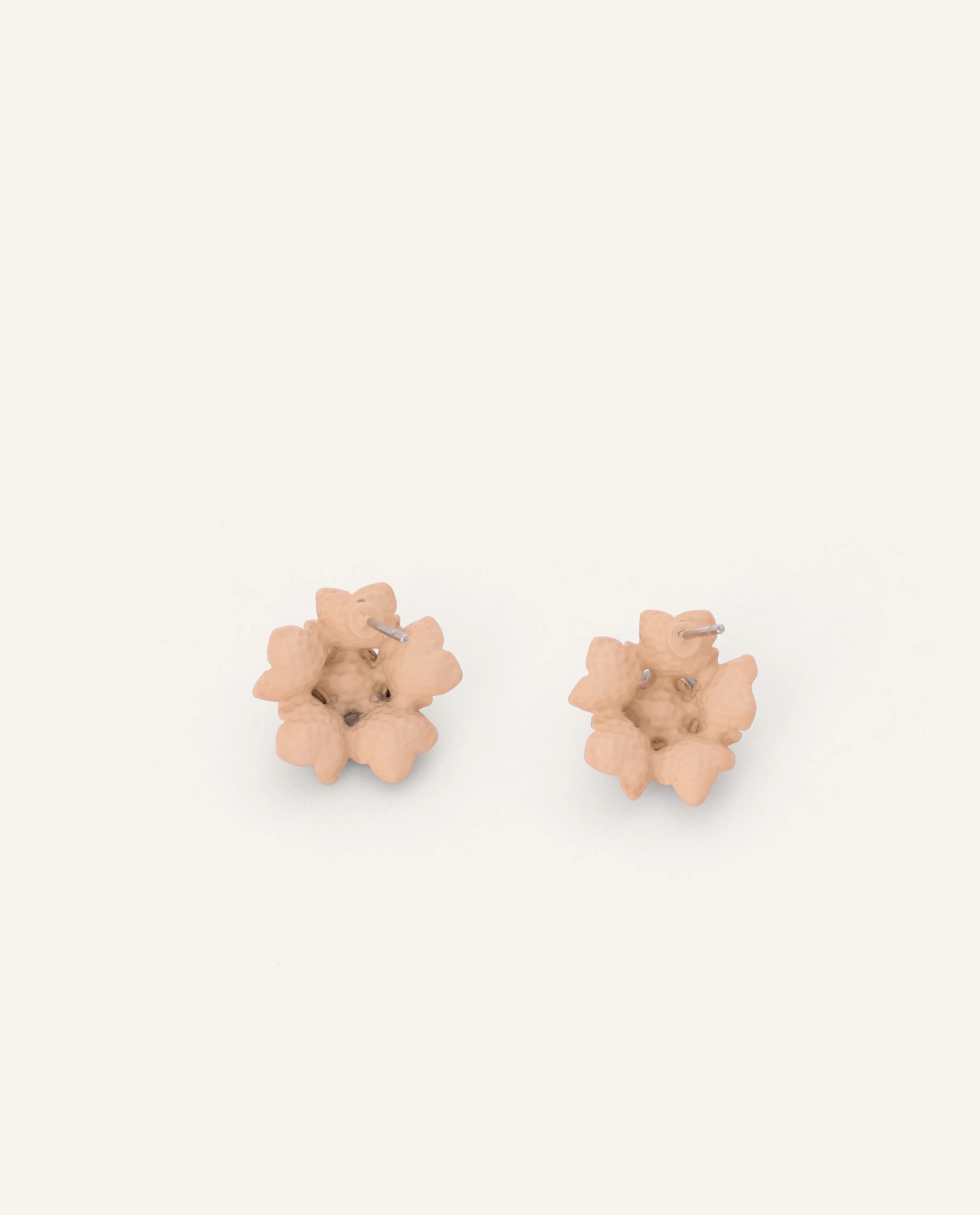 Aretes Moda Pegados de Flor Rosa - Image 2