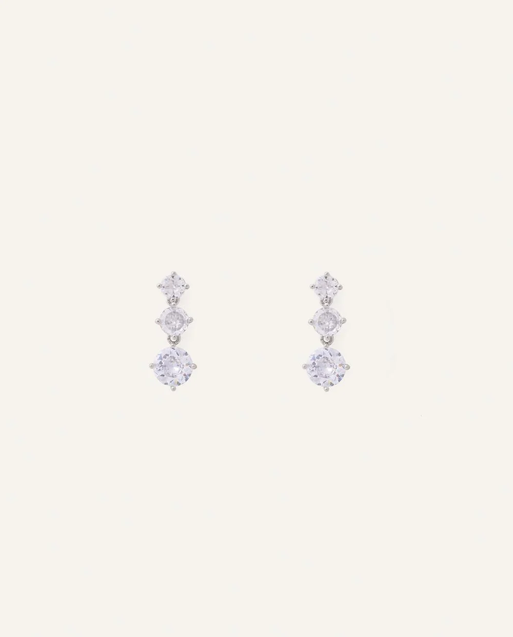 Aretes Premium Zircón Drop Dorado