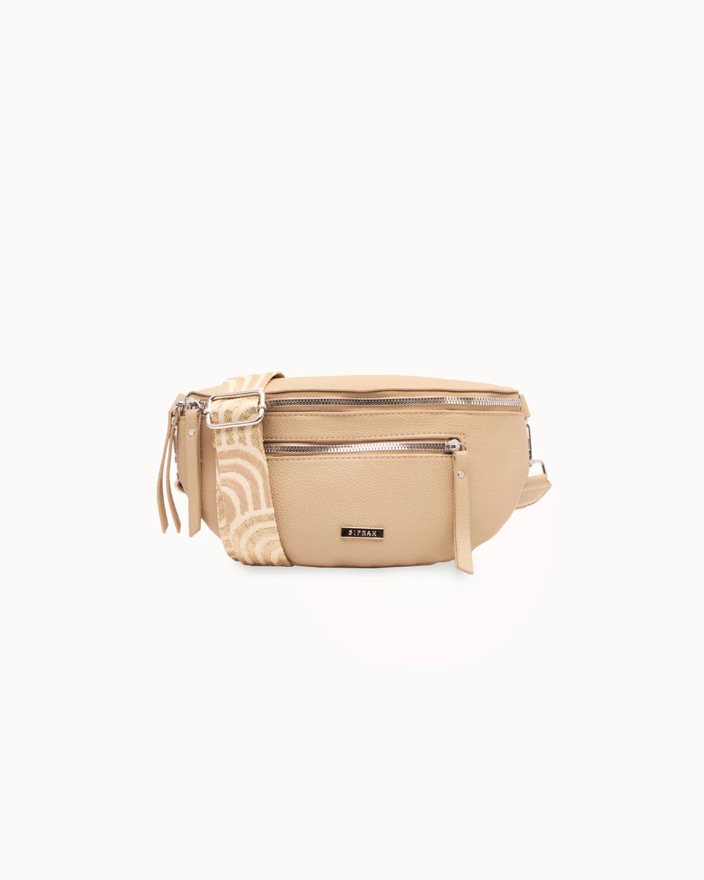 Canguro PU Moda Con Correa Ajustable Beige - Image 2