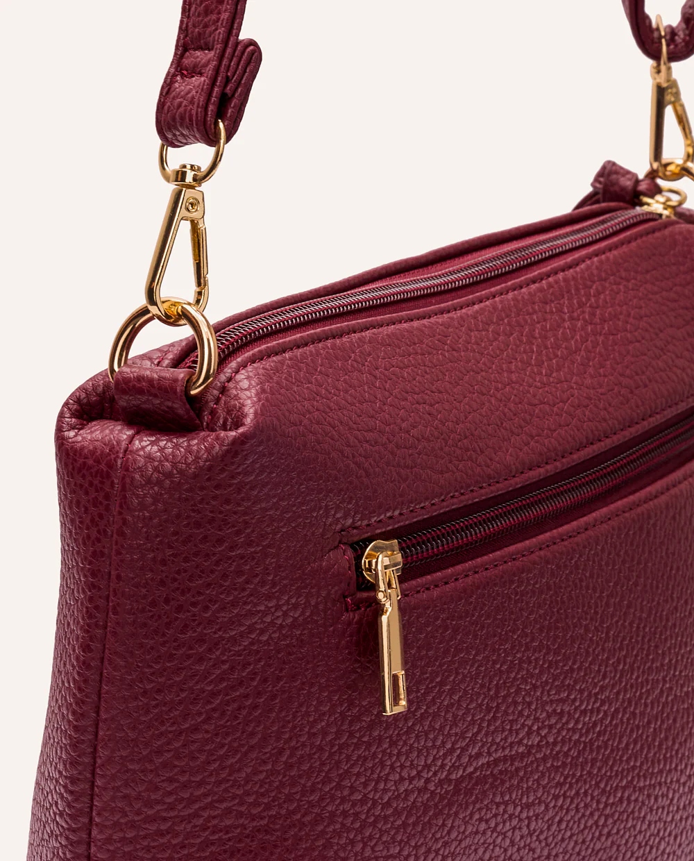 Cartera Crossbody Moda 
Essential Guinda - Image 4