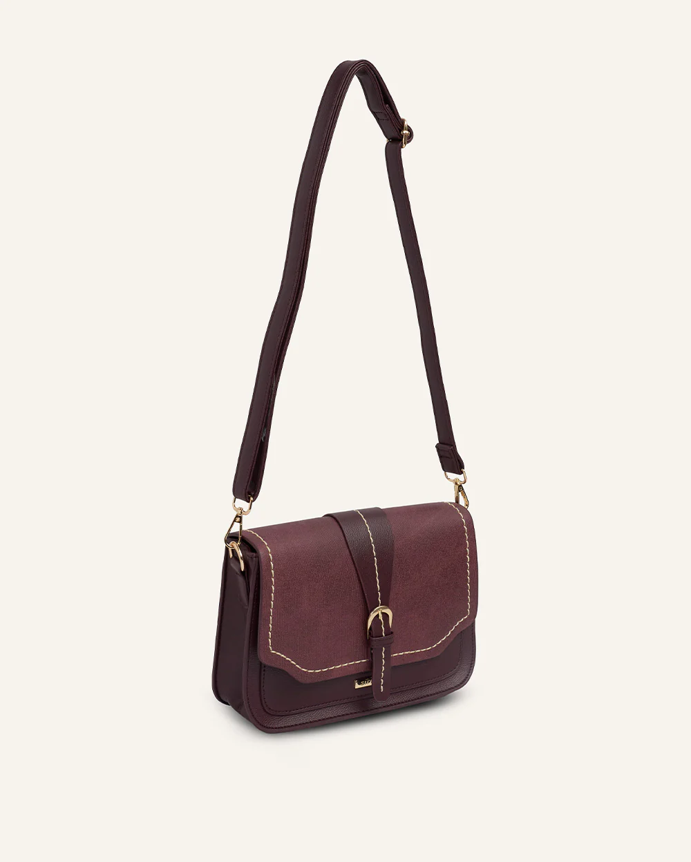 Cartera Crossbody Pu Guinda - Image 3