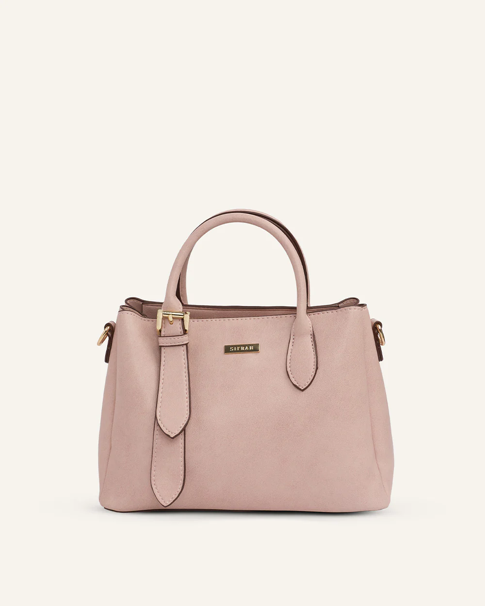 Cartera de Mano Satchel Pu Rosa