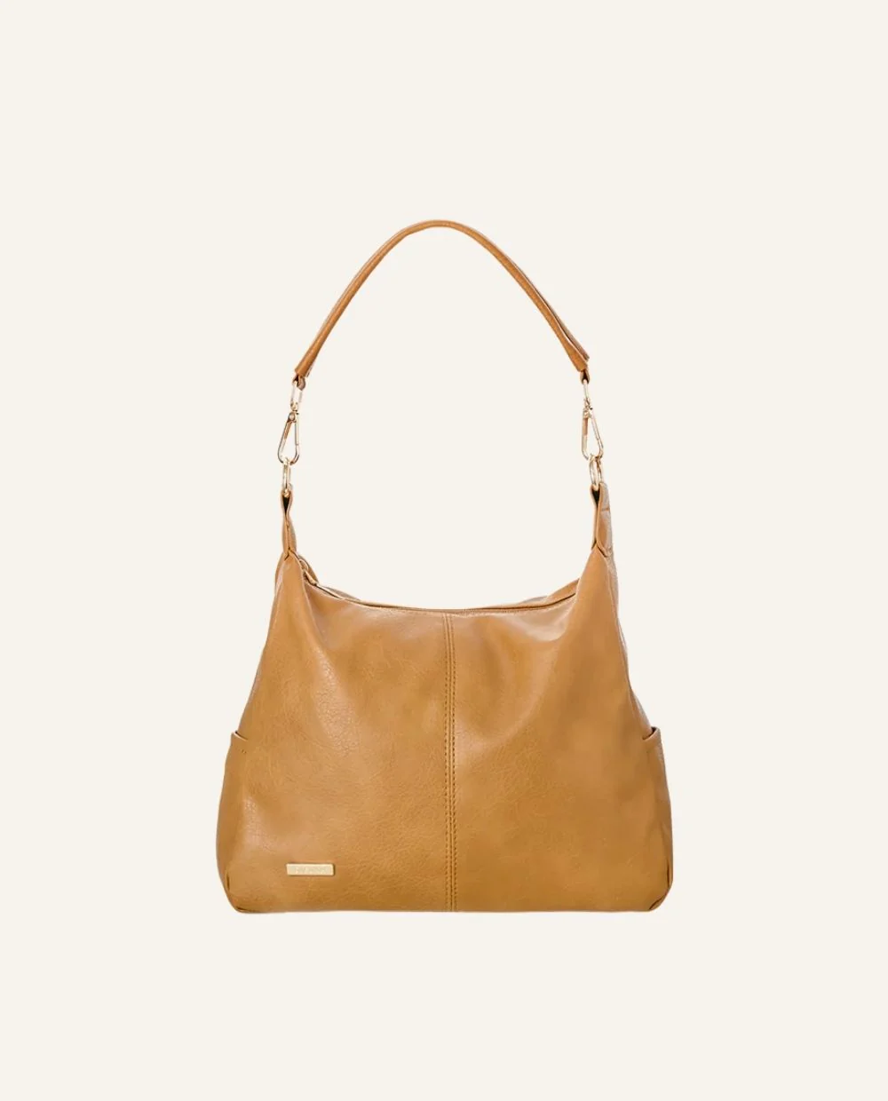 Cartera hobo clásica camel