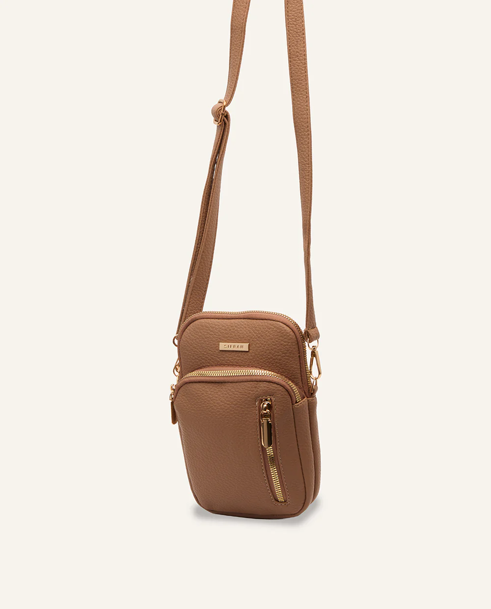 Cartera Porta Celular PU Moda Caqui - Image 3
