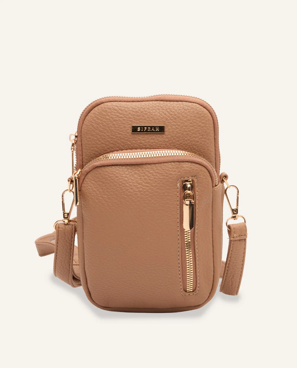 Cartera Porta Celular PU Moda Caqui - Image 5