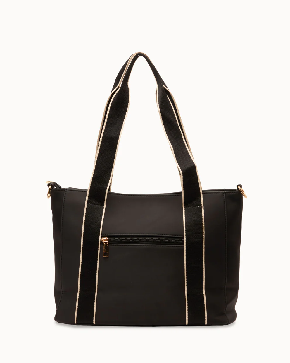 Cartera Tote Nylon Moda Negro - Image 3