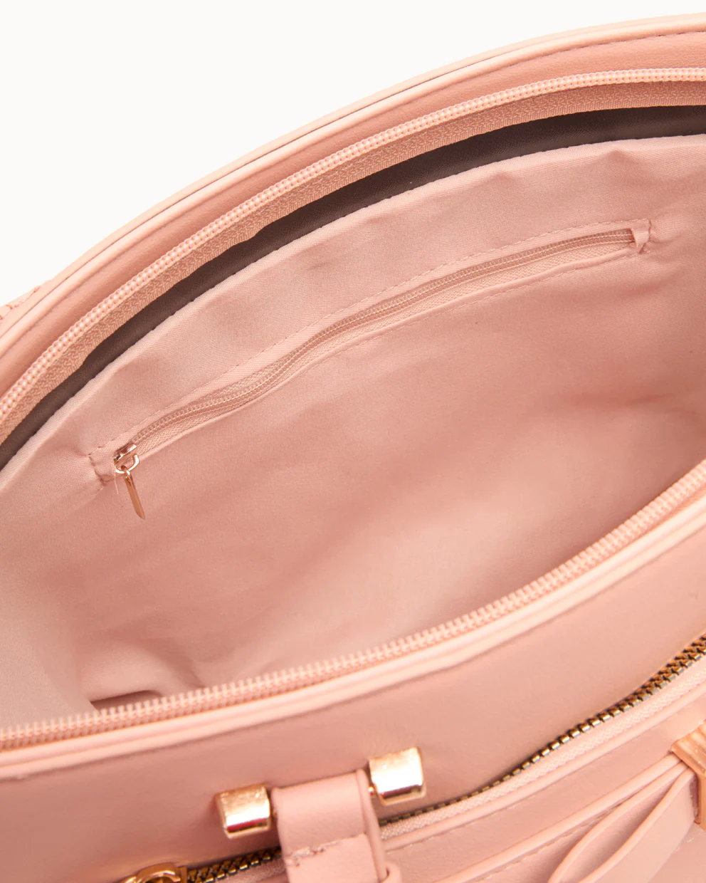 Cartera Tote PU Moda Beige - Image 5