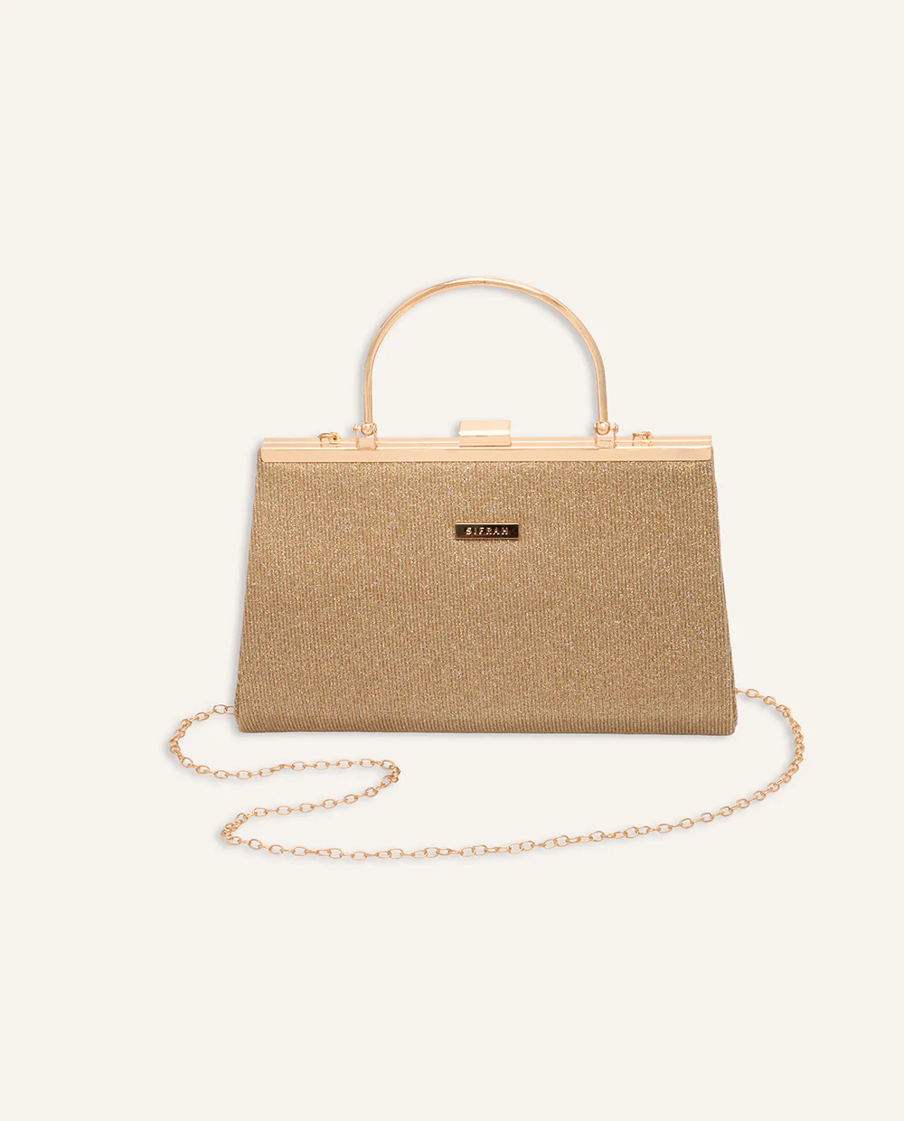 Cartera Vanité Glow Shine Dorado - Image 3