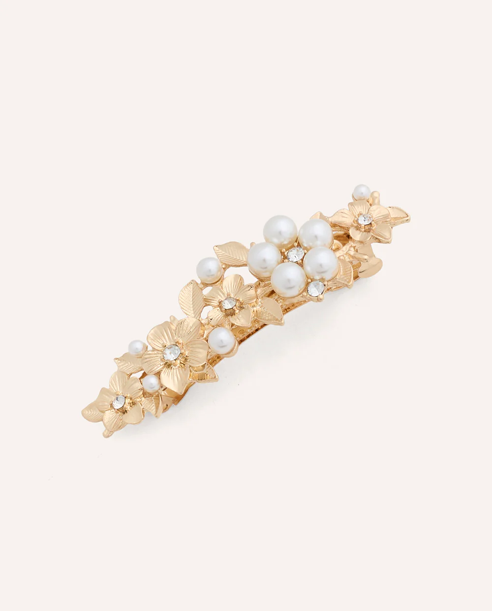 Gancho Diseño Flores Dorado