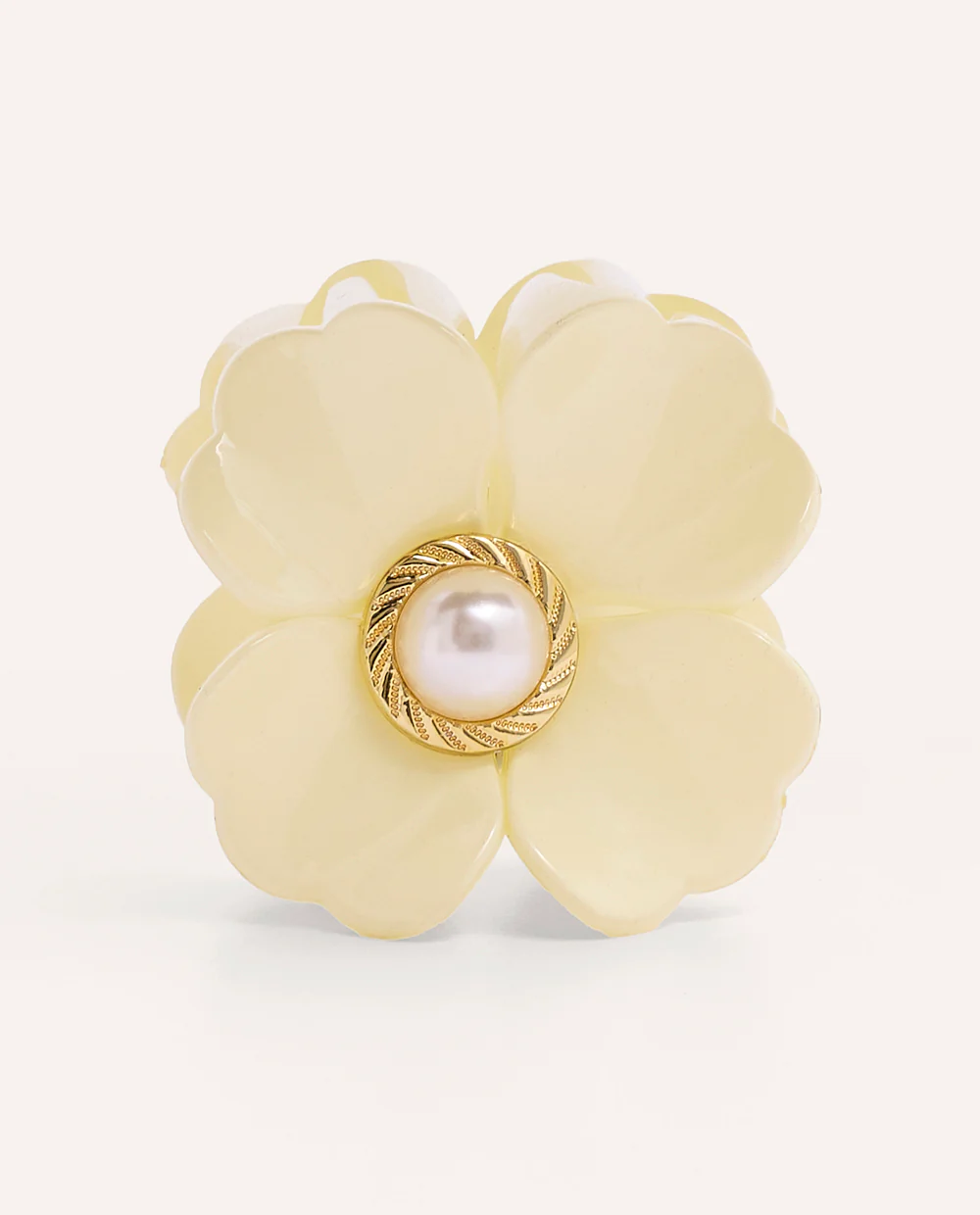 Gancho flor crema