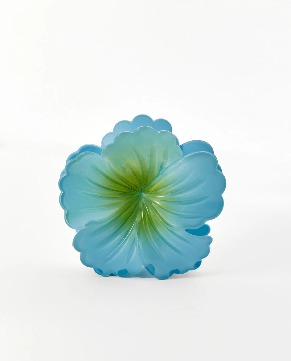 Gancho flor turquesa
