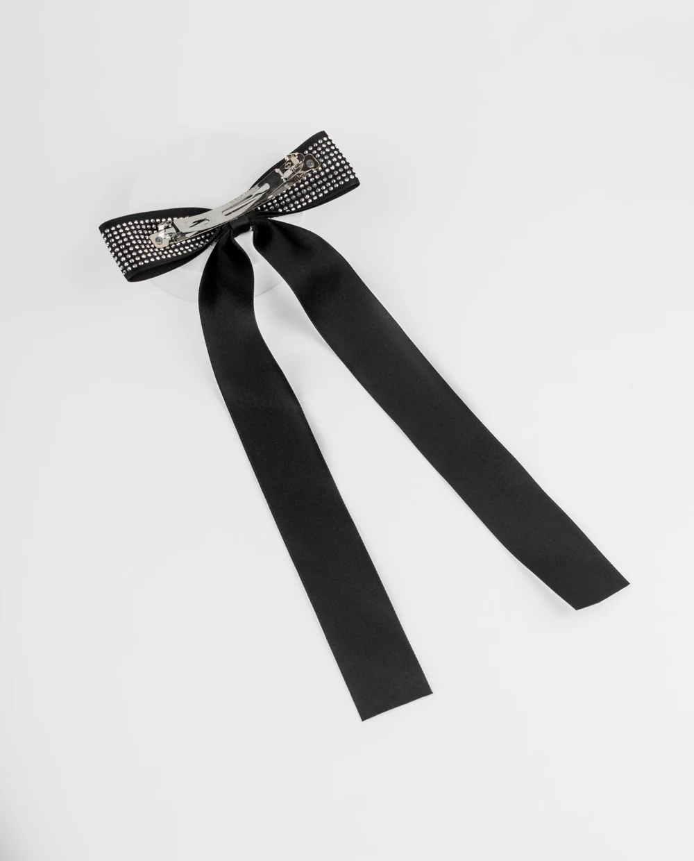 Gancho lazo negro con brillos - Image 3