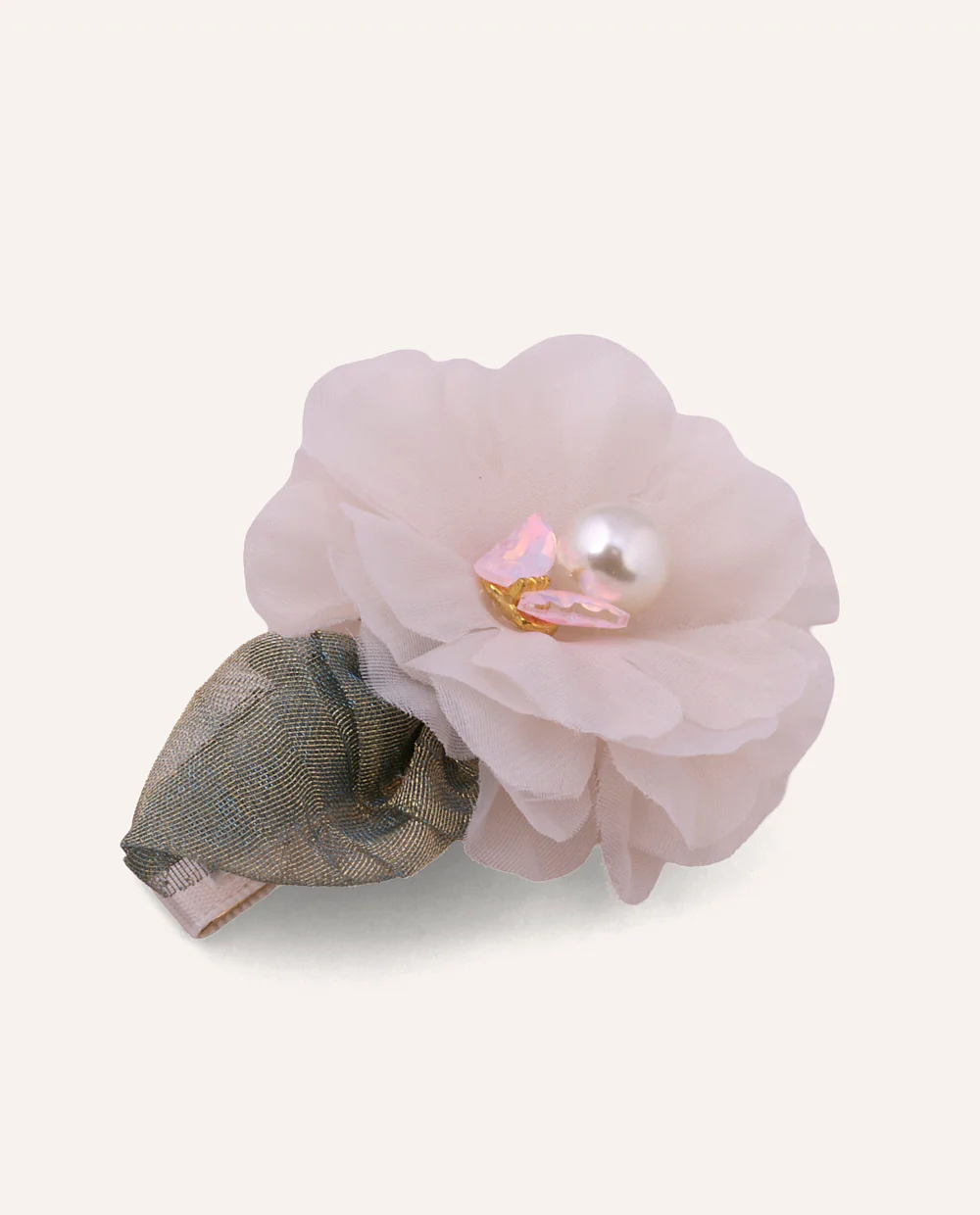 Gancho Pico De Pato Flor Perla