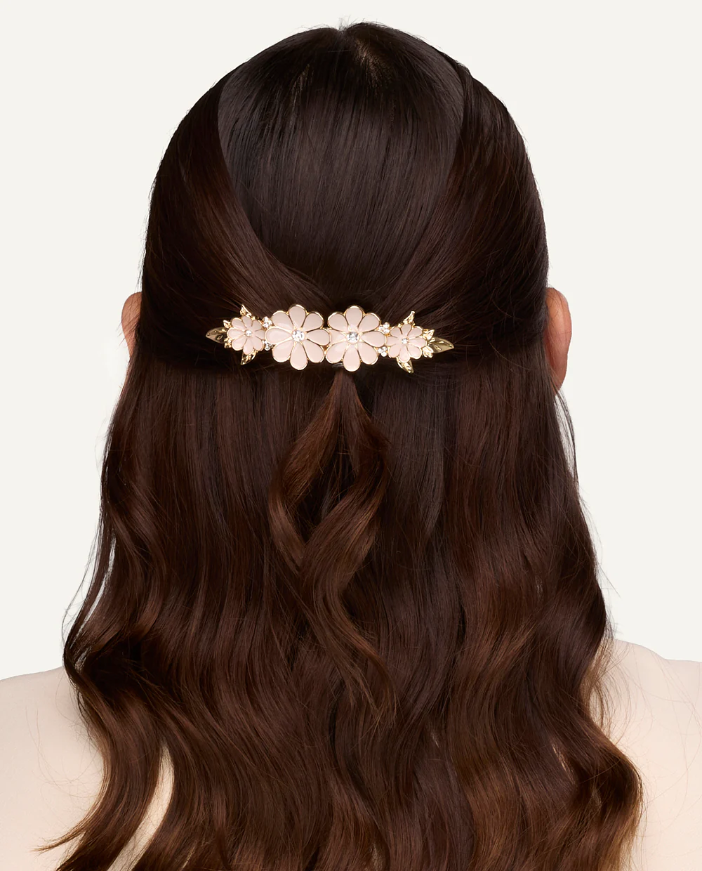 Gancho Trendy Flores Dorado - Image 2