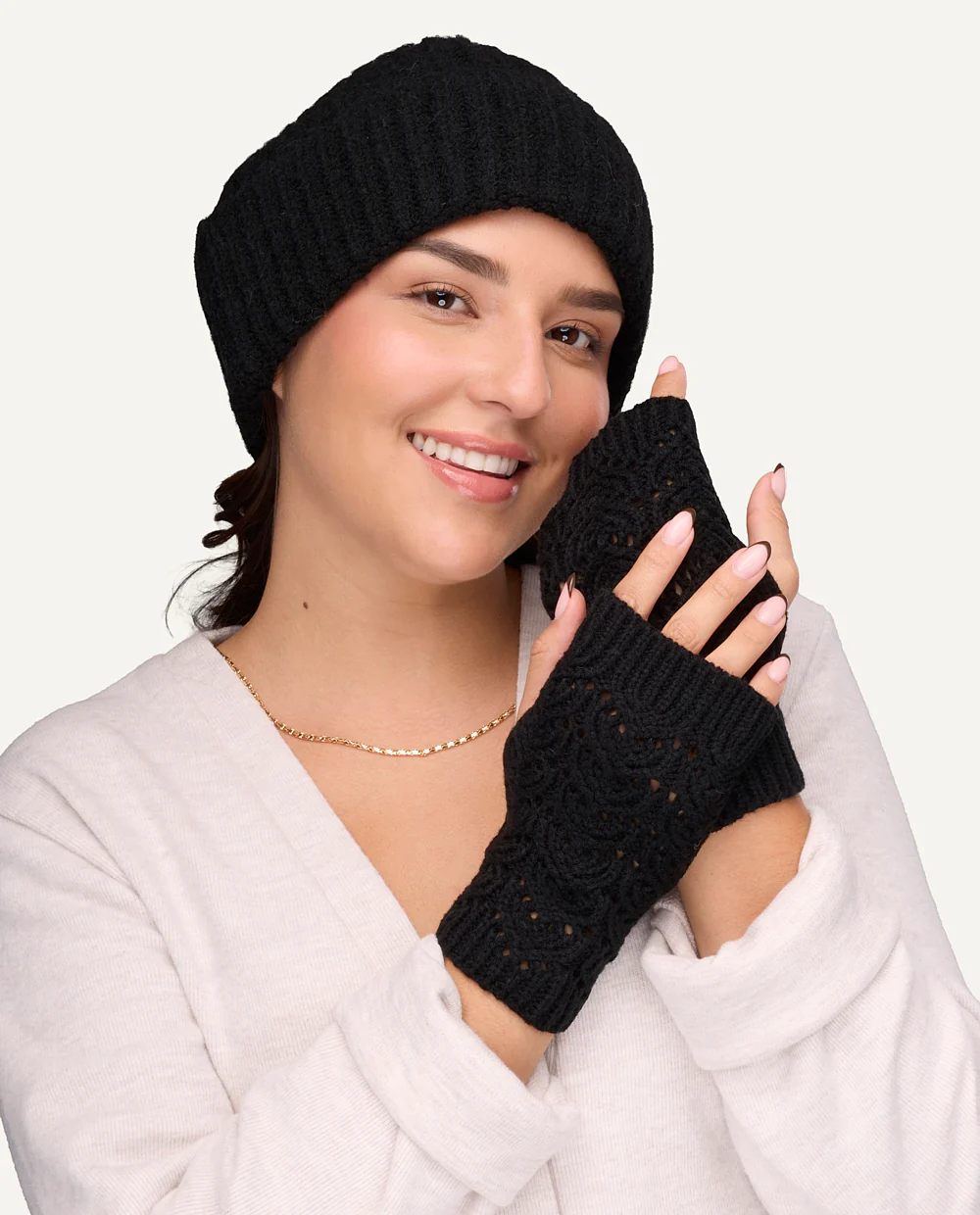 Guantes Mitones Soft Negro