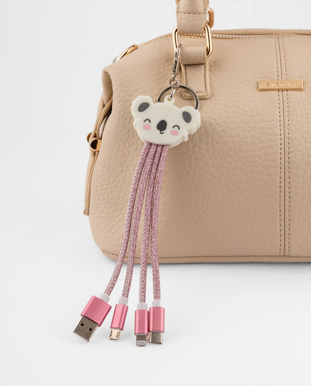 Llavero cargador múltiple con diseño de koala - Image 3