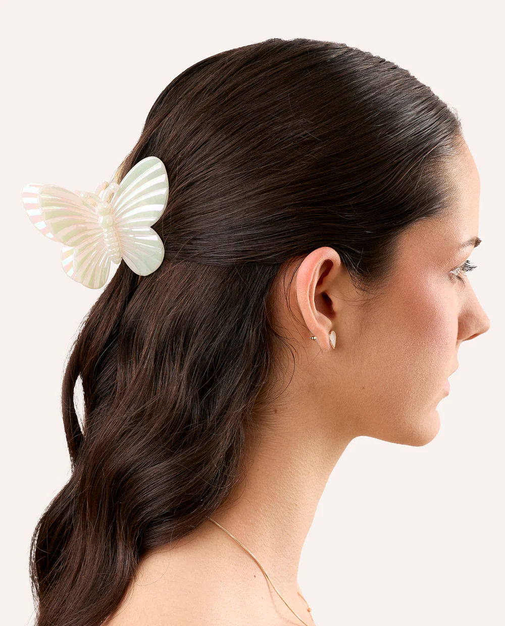 Maxi Gancho mariposa Crema - Image 3