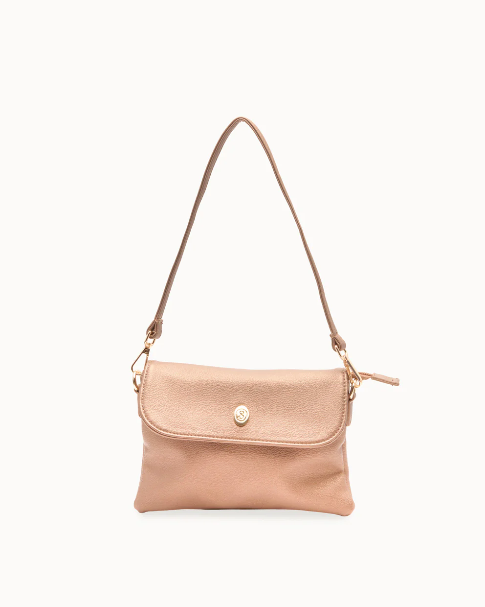 Mini Cartera PU Moda Crossbody Dorado Naranja - Image 3