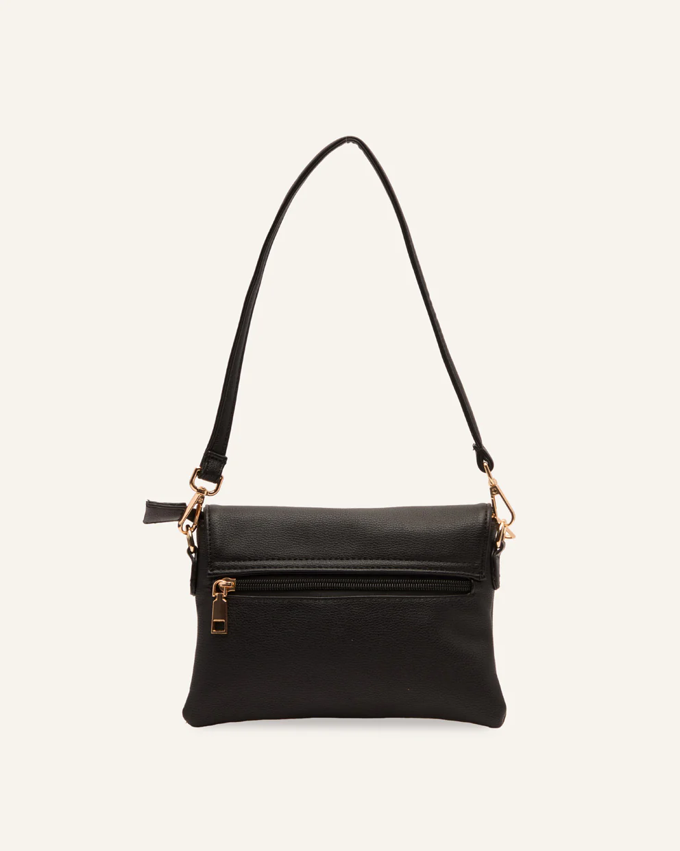 Mini Cartera PU Moda Crossbody Negro - Image 3
