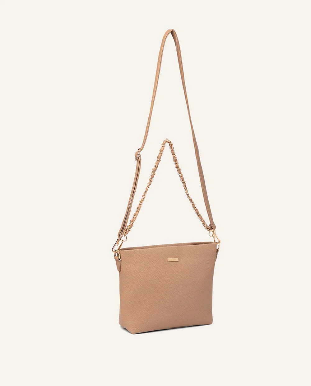 Morral Crossbody Essencial Moda Beige - Image 4