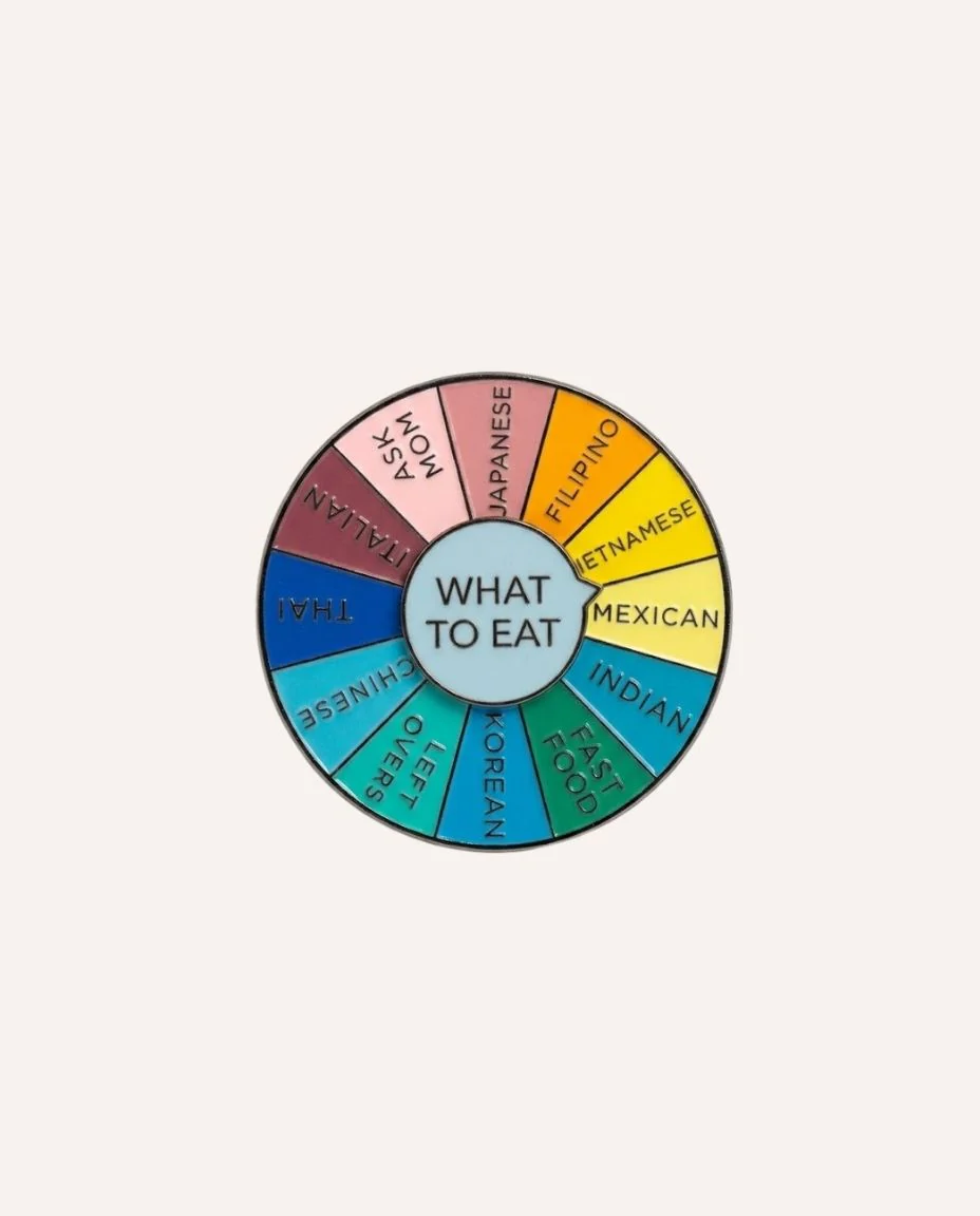 Pin What to Eat Multicolor