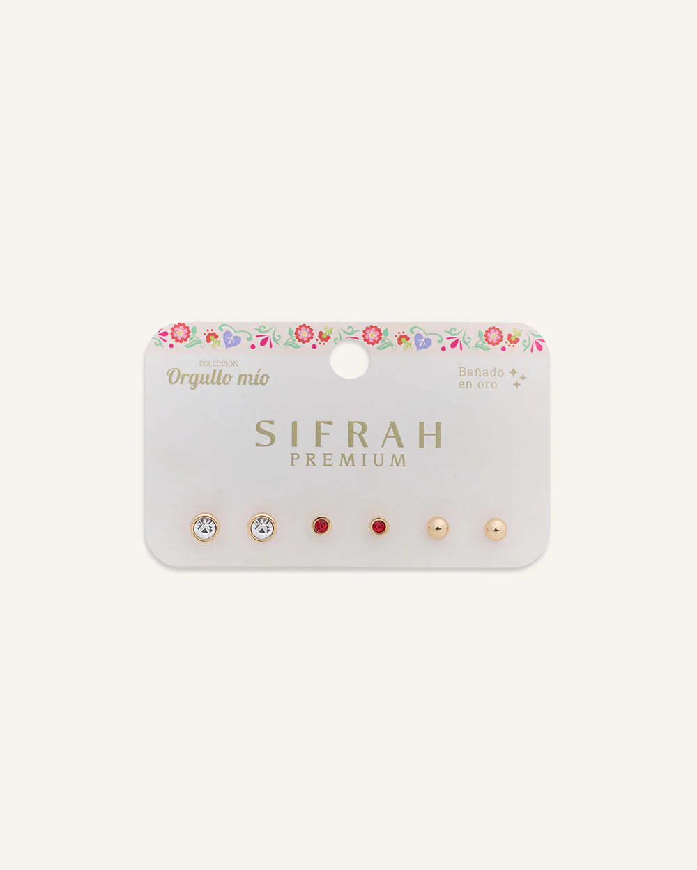 Set Aretes Premium Bañado en Oro Dorado