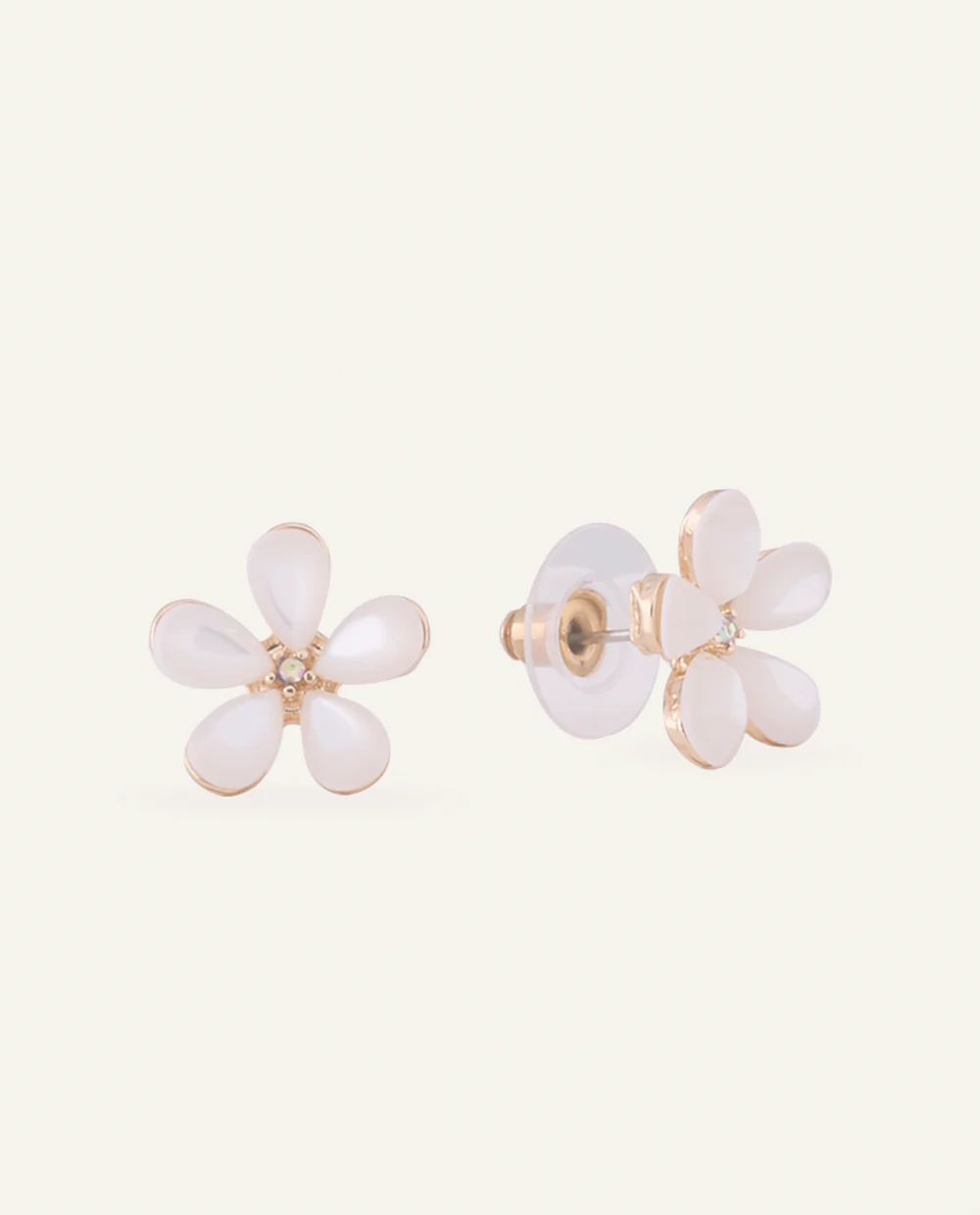 Set Collar + Arete Moda Drop Dorado - Image 3
