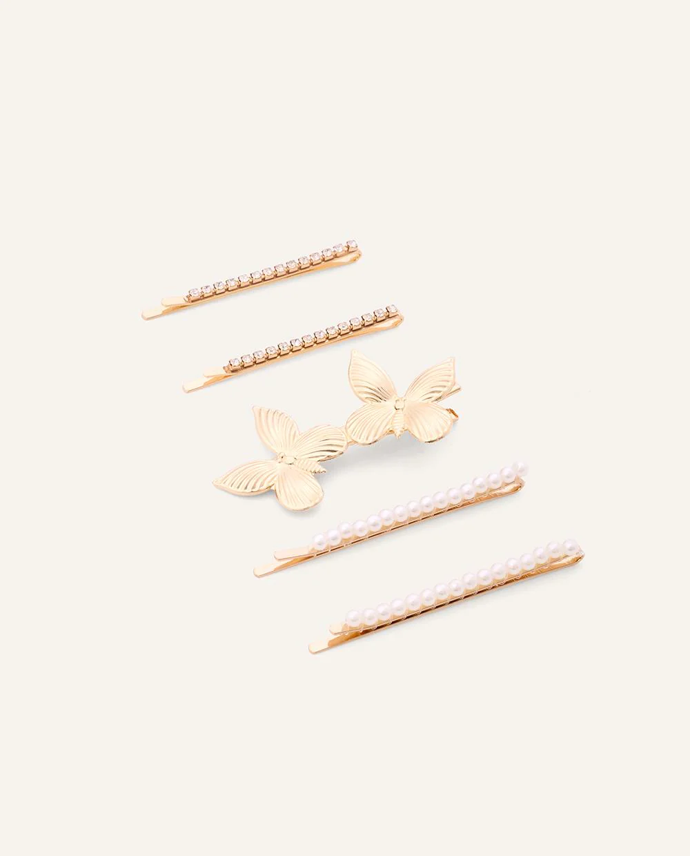 Set Ganchos Esenciales Dorado