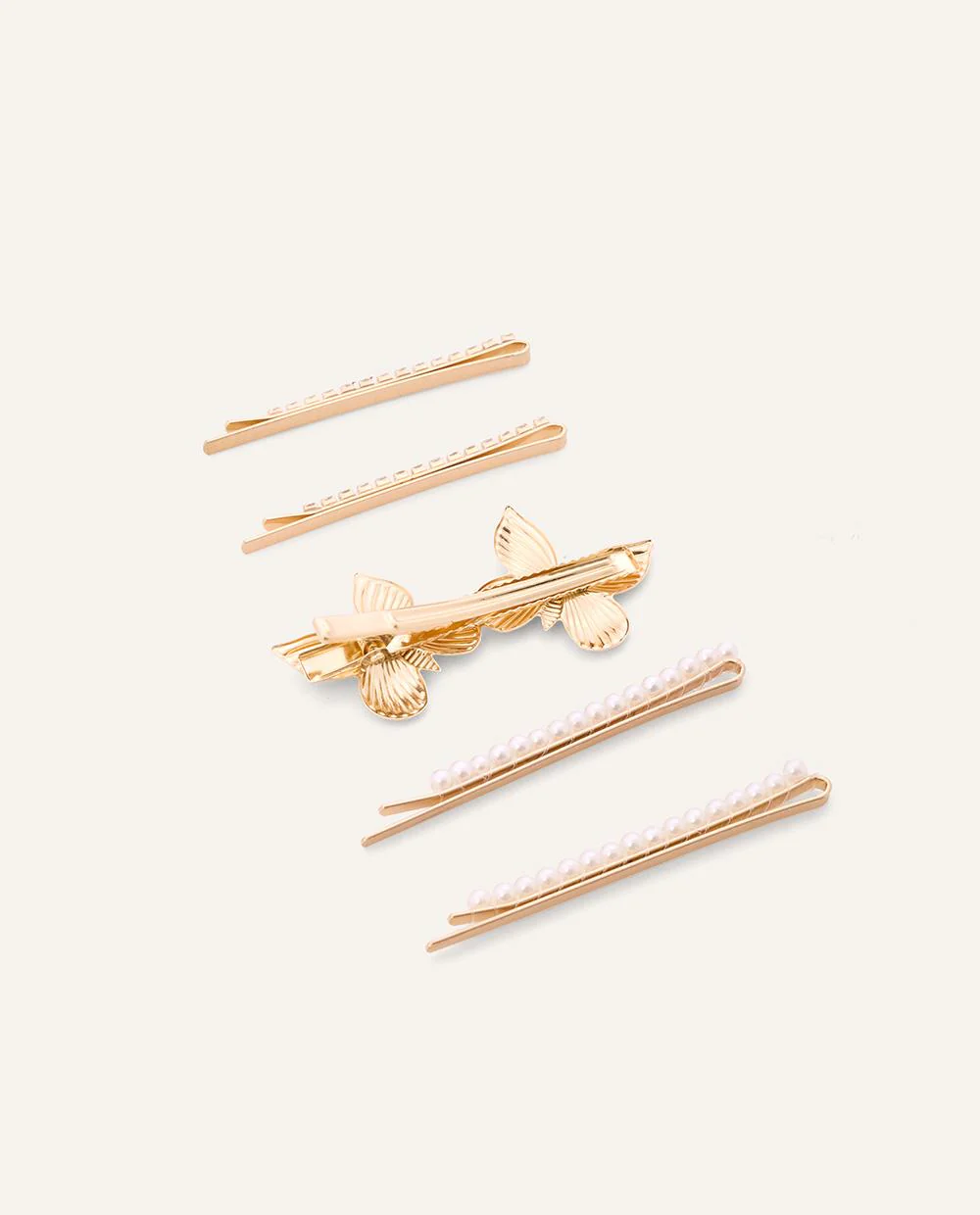 Set Ganchos Esenciales Dorado - Image 2