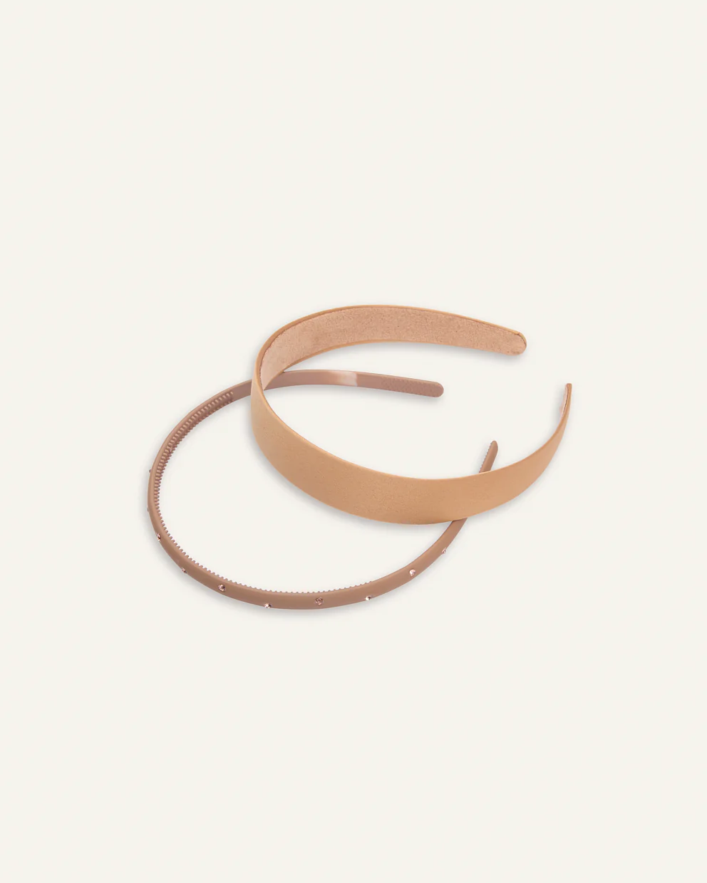 Set Vinchas Moda Beige 2 Und
