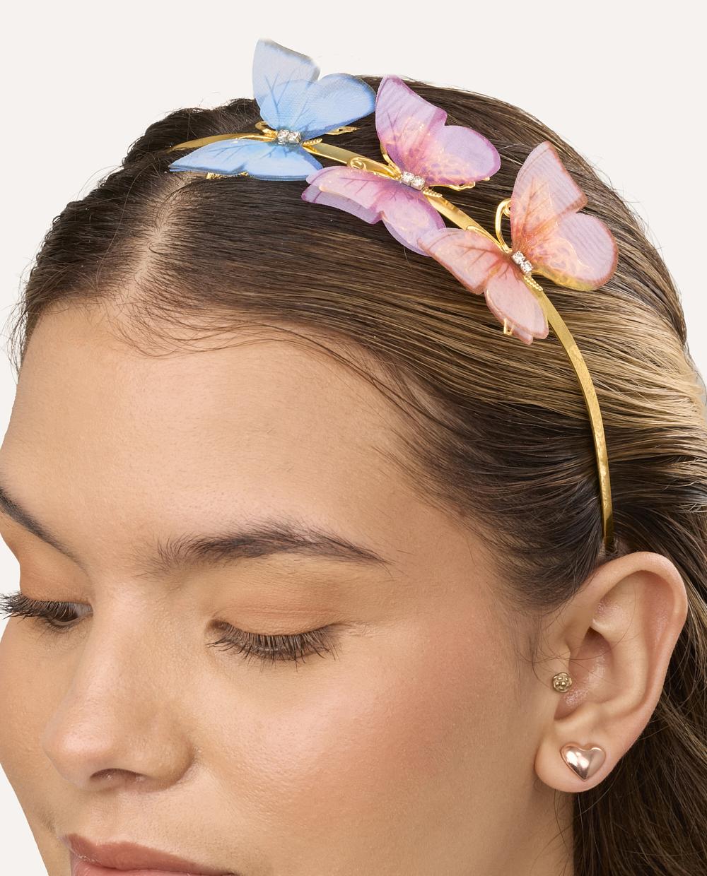 Vincha Con Mariposas Multicolor - Image 3