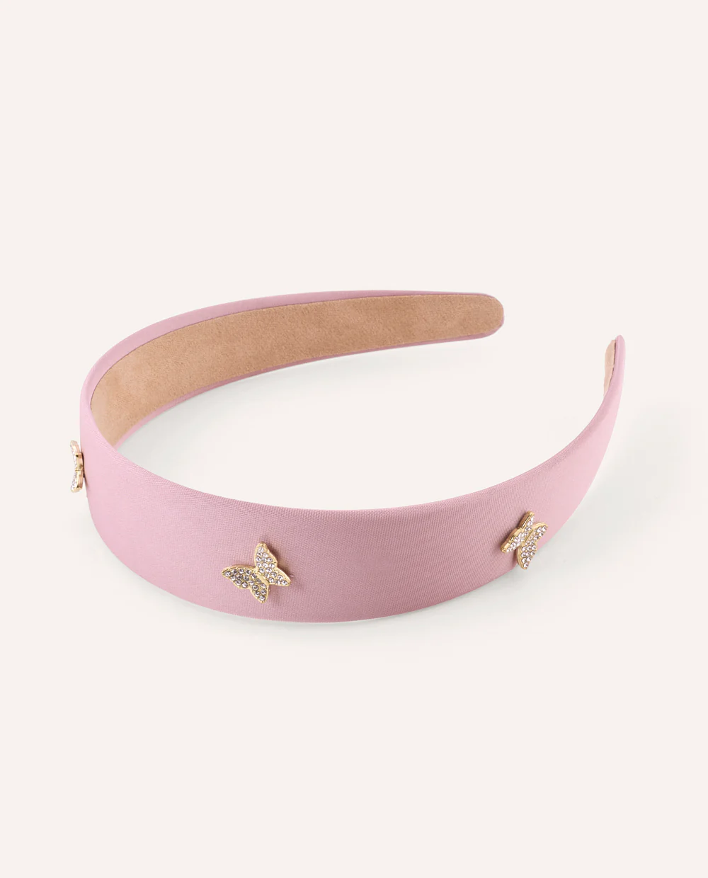Vincha con Mariposas Rosa