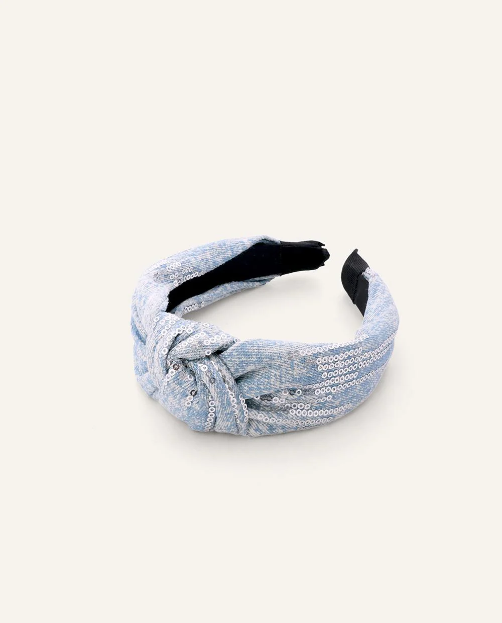 Vincha Essential Nudo Celeste