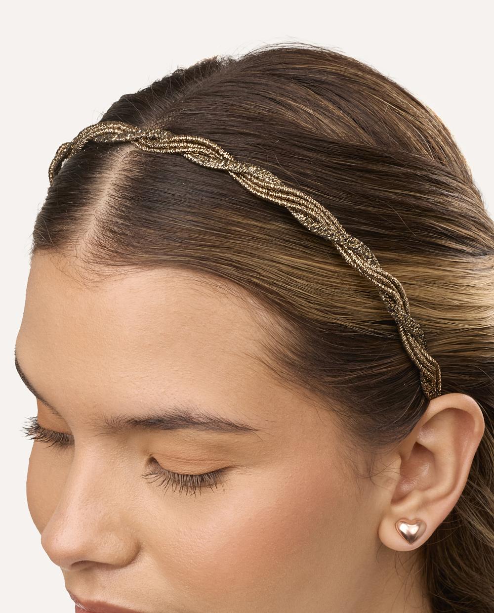 Vincha Essential Trenzas Dorado - Image 2