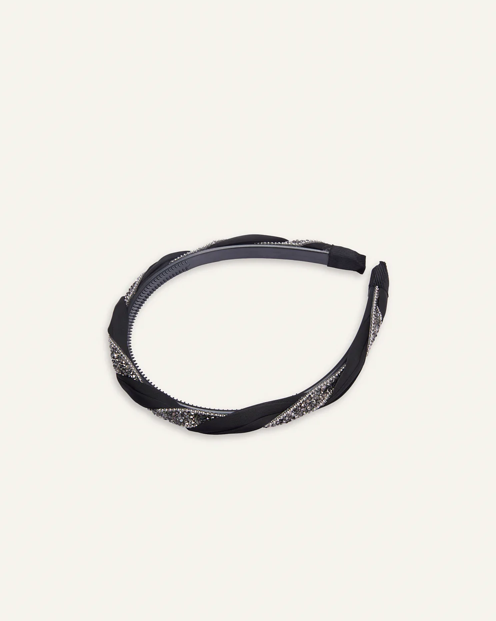 Vincha Moda Entrelazada Shine Negro