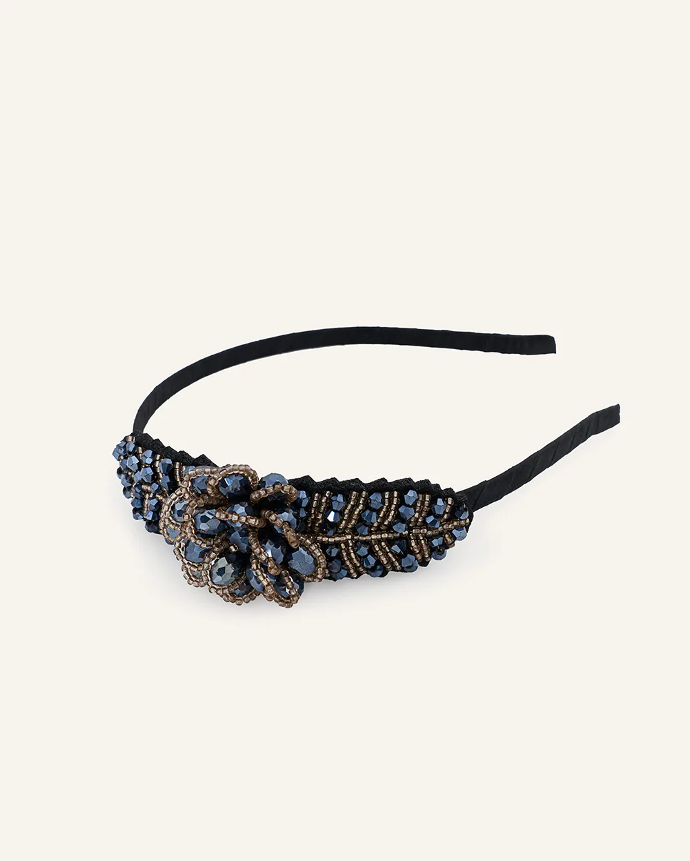 Vincha Shine Azul Negro